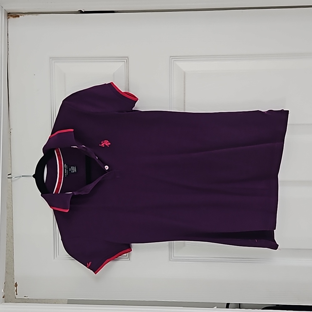 U.S.POLO ASSN. LADIES POLO SHIRT. SIZE XS. COLOR PURPLE